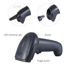 2017 Laser 2.4G Wireless Barcode Scanner Handheld Barcode Bar Code Scanner Reader USB Barcode Ccanner With Receiver USB2.0 Cable