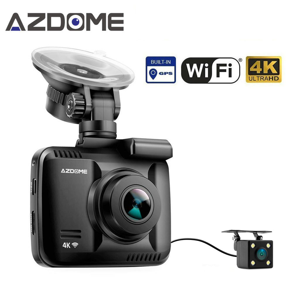 AZDOME GS63H 4K Built in GPS WiFi Car DVRs Recorder Dash Cam Dual Lens  Vehicle Rear View Camera Camcorder Night Vision Dashcam