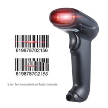 2017 Laser 2.4G Wireless Barcode Scanner Handheld Barcode Bar Code Scanner Reader USB Barcode Ccanner With Receiver USB2.0 Cable