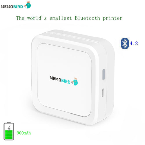 New Bluetooth 4.2 Portable Printer MEMOBIRD G3 Phone Photo printer Pocket Mini Sticker Thermal printer USB Micro connector