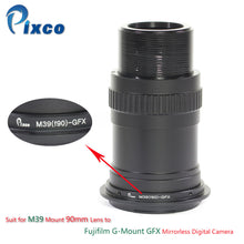 Pixco Lens Adapter Suit for M39 Mount 90mm Lens to Fujifilm G-Mount GFX Mirrorless Digital Camera