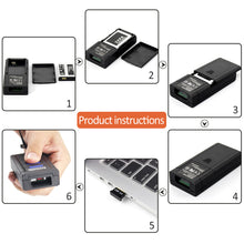 Bluetooth Barcode Scanner 1D Laser Portable USB Bluetooth 2.4G Wireless Barcode Reader Wireless Transfer Distance 100 Meters