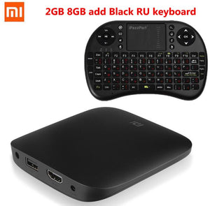 Original Xiaomi MI TV BOX 3 Smart 4K Ultra HD 2G 8G Android 6.0 Movie WIFI Google Cast WiFi Bluetooth Media Player Set top Box