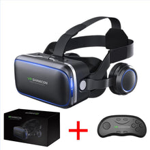 Original VR shinecon 6.0 headset version virtual reality glasses 3D glasses headset helmets smartphone Full package + controller