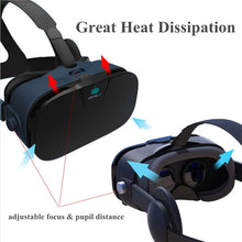 Gafas-3D VR Glasses Headset with Helmet Controller Virtual Reality Goggles for Iphone X LG Sony Xiaomi Watch 3D Movie Video #refresh