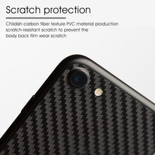AUJ Carbon Fiber Back Film For iPhone 6 6s 7 8 Plus Scratch Proof 3D Soft Film For iPhone X Clear Scratch-Protection Film