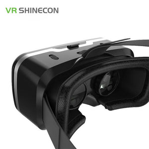 VR SHINECON VI 6th 3D VR Glasses for 4.7 - 6.0 inch Smartphone Virtual Reality Head-Mounted VR BOX Helmet Video Headset + Remote