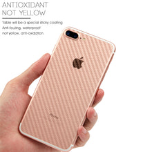 AUJ Carbon Fiber Back Film For iPhone 6 6s 7 8 Plus Scratch Proof 3D Soft Film For iPhone X Clear Scratch-Protection Film