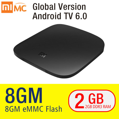 Original Xiaomi MI TV BOX 3 Smart 4K Ultra HD 2G 8G Android 6.0 Movie WIFI Google Cast Netflix Red Bull Media Player Set-top Box