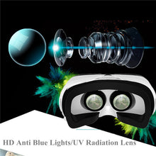 Gafas-3D Eyelasses Blue Lens VR Headset Goggles+Gamepad Set Virtual Reality Glasses for Lenovo Sony LG Movie Game Virtual Viewer