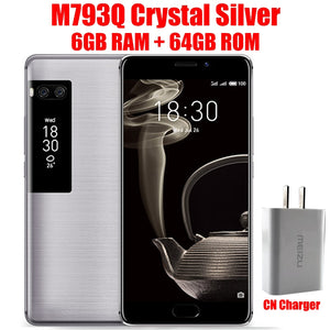 Original Meizu Pro 7 Plus 6GB 64GB 5.7" 2K Super AMOLED Screen Deca Core Helio X30 Dual Rear Camera Two-sided Screen
