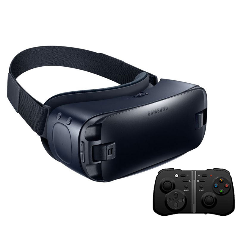Gear VR 4.0 Virtual Reality 3D Glasses for Samsung Galaxy S9 S9Plus S8 S8+ S6 S6 Edge S6 Edge+ S7 S7 Edge + Bluetooth Gamepad