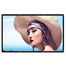 H120 120'' Portable Projector for Wall Projection Screen HD 16:9 White 120 Inch Diagonal Projection Screen Foldable Home Theater
