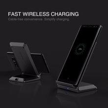 Fast Wireless Charger Station Holder NILLKIN Qi Wireless Charger Portable for iPhone X/8/8 Plus for Samsung S8/S9 Plus