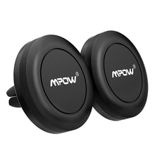 Mpow Universal Car Phone GPS Holder For iPhone X 8 7/Plus Magnetic Car Air Mount Desk&amp; Car Stand Cradle Wood Grain 1/2 Pack