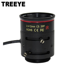 HD 3.0Megapixel Auto Iris Varifocal 2.8-12mm IR CCTV Camera Lens IP Camera Lens CS Mount F1.4 Horizontal Viewing Angle 90~38D