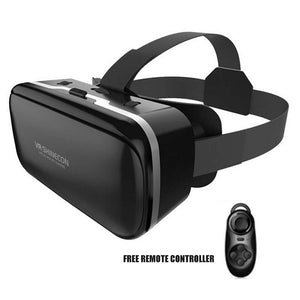 VR SHINECON VI 6th 3D VR Glasses for 4.7 - 6.0 inch Smartphone Virtual Reality Head-Mounted VR BOX Helmet Video Headset + Remote