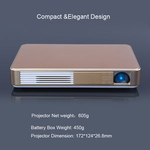 Vivicine Portable WIFI 3D 1080p Home Theater Projector , built-in 10000 mAh Battery Miracast Airplay Proyector Beamer