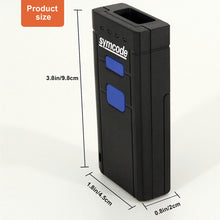 Bluetooth Barcode Scanner 1D Laser Portable USB Bluetooth 2.4G Wireless Barcode Reader Wireless Transfer Distance 100 Meters