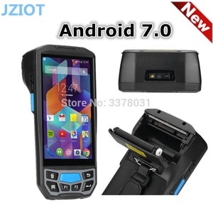 Rugged Mobile Handheld Industrial Android PDA Devices with Barcode Scanner and Built-in Thermal Printer