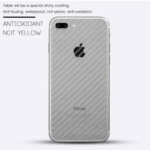AUJ Carbon Fiber Back Film For iPhone 6 6s 7 8 Plus Scratch Proof 3D Soft Film For iPhone X Clear Scratch-Protection Film