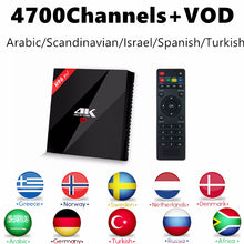 Arabic Nordic IPTV Swedish IPTV android tv box H96 Pro+ tv box android 7.1 IPTV Subscription 1 Year For xiaomi Smart ip tv box