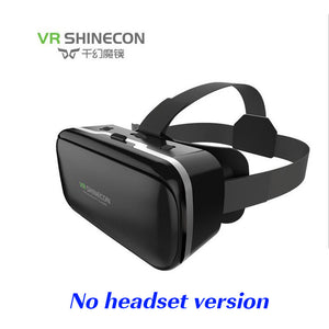 VR Shinecon 6.0 3D glasses Virtual Reality goggles google Cardboard VR BOX 2.0 VR headset with headphones gampad For smartphone