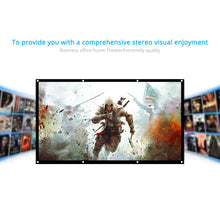 H120 120'' Portable Projector for Wall Projection Screen HD 16:9 White 120 Inch Diagonal Projection Screen Foldable Home Theater