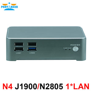 Partaker N4 NUC Fanless Mini Pc Computer Nano PC With Intel Core J1900 N2805