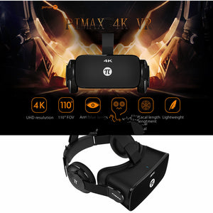 PiMax 4K UHD VR Virtual Reality Glasses 3D Headset for PC 110 Degree FOV 8.29MP IPD Adjustment Dual Gyroscope Anti Blue Laser