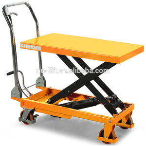 Portable Hydraulic Manual Scissor Lift Table Truck - Buy Lift Table,Portable Lift Truck,Portable Lifter Product on Alibaba.com