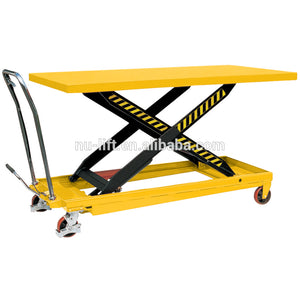 Portable Hydraulic Manual Scissor Lift Table Truck - Buy Lift Table,Portable Lift Truck,Portable Lifter Product on Alibaba.com