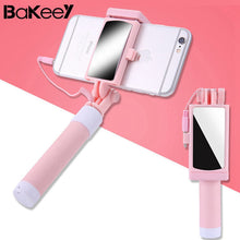 New Bakeey Mini Selfie Stick With Mirror adjustab Phone Holder For iPhone for Xiaomi-Redmi Hot Universal Photography Holders