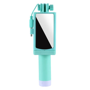 New Bakeey Mini Selfie Stick With Mirror adjustab Phone Holder For iPhone for Xiaomi-Redmi Hot Universal Photography Holders