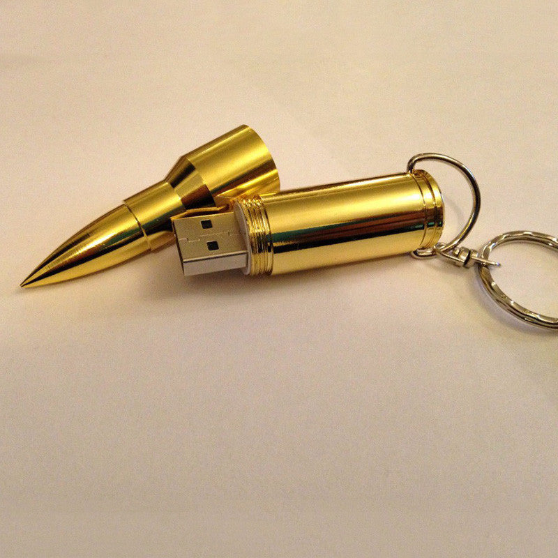 Wholesale full capacity Metal Bullet Shape Genuine 4GB 8GB 16GB 32GB USB Memory Stick Flash Pen Drive Pendrive Drop shipping