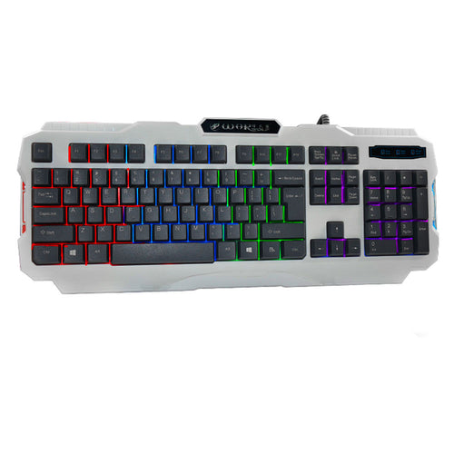 2016 Wired Mini Keyboard K2 USB Wired Illuminated Colorful LED Backlight Multimedia PC Gaming Keyboard