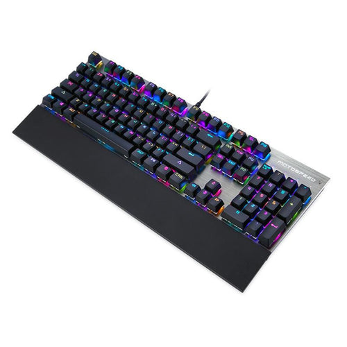 Motospeed Inflictor CK108 Mechanical Keyboard Switches Backlit Satisfy RGB SL Ergonomics Multimedia Standard USB Keyboard #2515