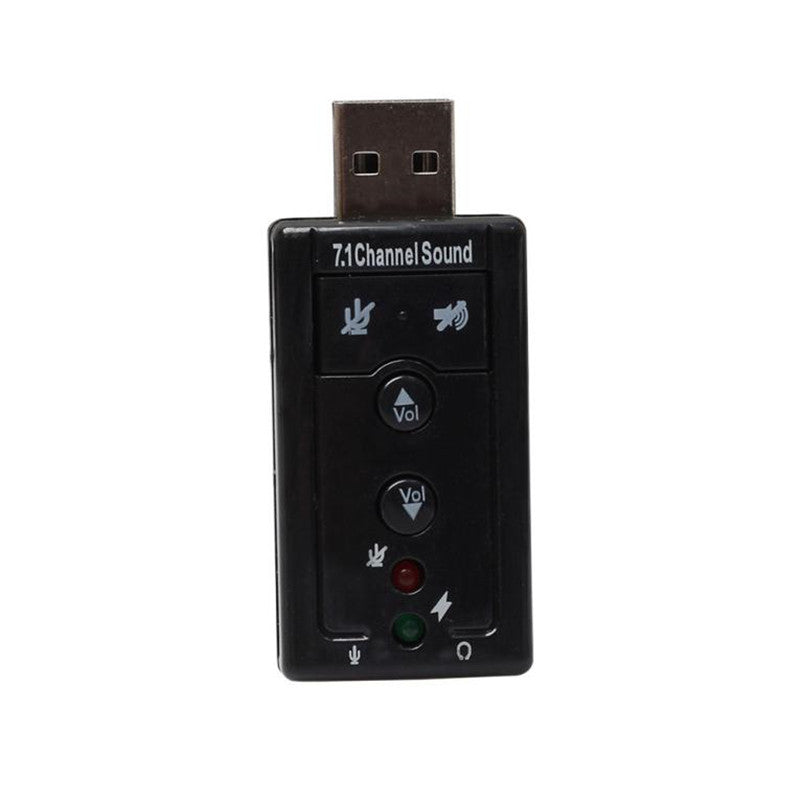 2PCS Gift Sale Wholesale Price New Mini USB 2.0 3D Virtual 12Mbps External 7.1 Audio Sound Card Adapter