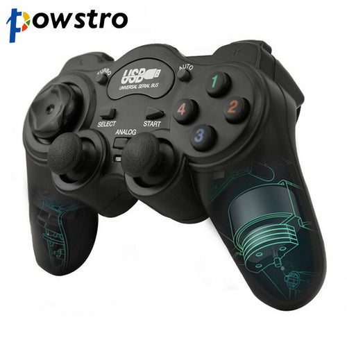 Wired Gamepad Joystick USB2.0 Shock Joypad Gamepads Game Controller For PC Laptop Computer Win7/8/10/XP/Vista