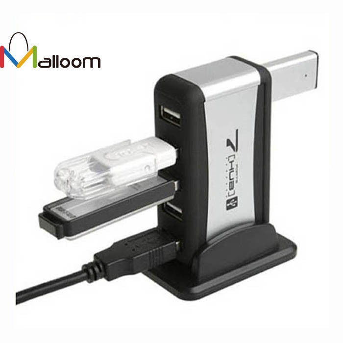 High Quality Trustworthy  7 Port USB 2.0 High-Speed HUB Powered +AC Adapter Cable  Cami