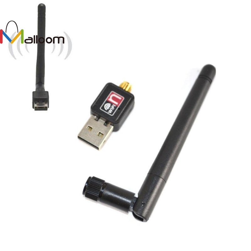 2016 High Quality And Hot Sell Mini 150Mbps USB WiFi Wireless Adapter LAN Card 802.11n/g/b + 2dbi Antenna Black