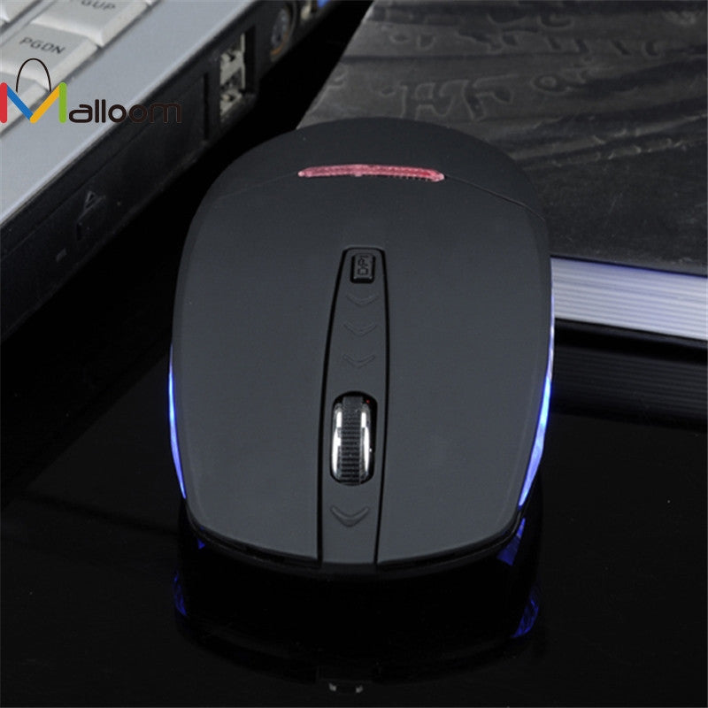 Malloom 2017 led gaming mouse Mini Slim 1600DPI Wireless 2.4G Optical Mouse Mice + Receiver For PC Laptop