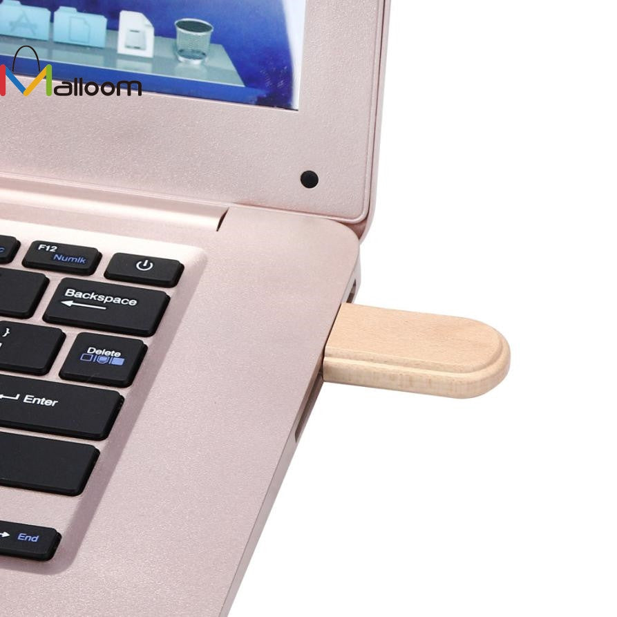 Malloom Wholesale Price PC Accessories Hot Selling Sale Wooden USB 2.0 4GB Flash Drive Pen Drives Wood U Disk