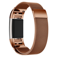 FORNORM Magnetic Watch Strap Stainless Steel Metal Watch Wrist Band Replacement Accessories for Fitbit Charge 2 Smart Band