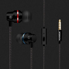 FORNORM Metal Stereo Earphone Bass Earphone Sport Headset Hands Free Calls Earbuds With Mic Microphone