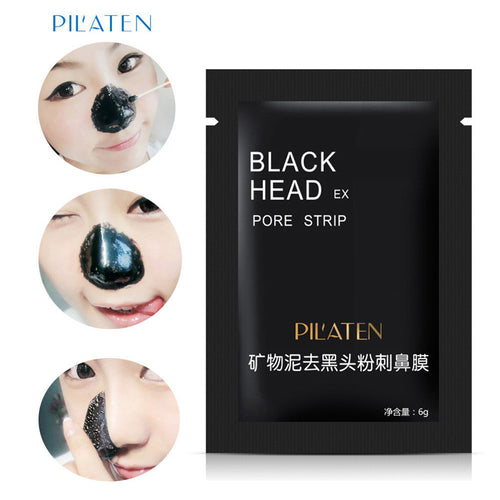 1PC lackhead Remover Black Mud Deep Cleansing Purifying Peel Acne Face Mask