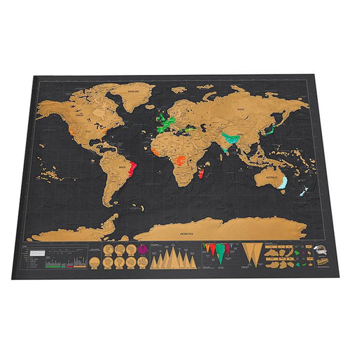 Scratch World Map Travel Edition Original 42 * 30cm