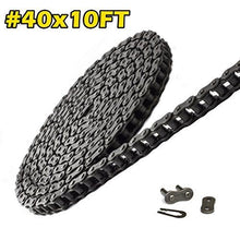 #40 Roller Chain 10 Feet with 1 Connecting Link